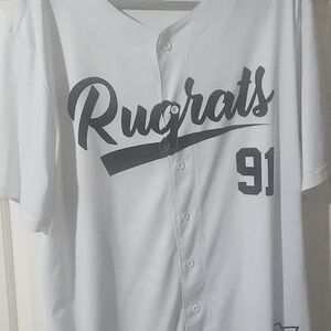 Nickelodeon Rugrats Gray and White Jersey